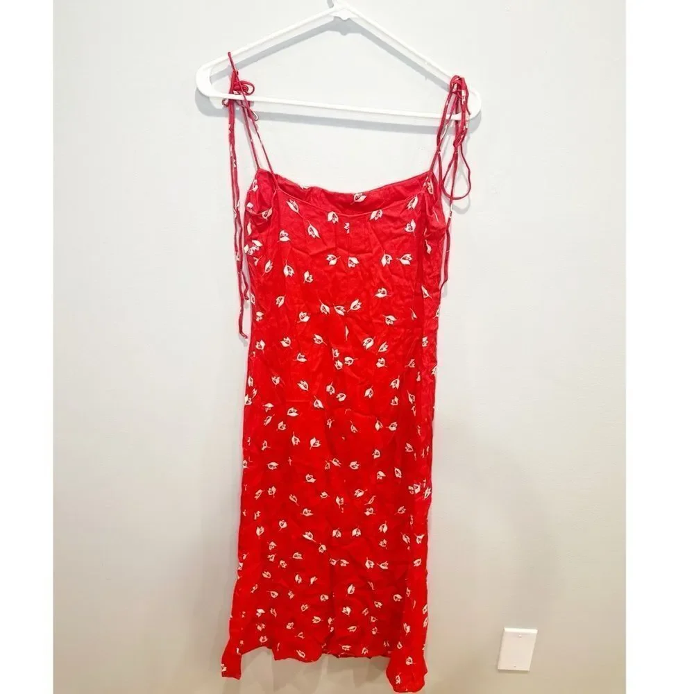 Reformation finley dress red - Picture 5 of 7